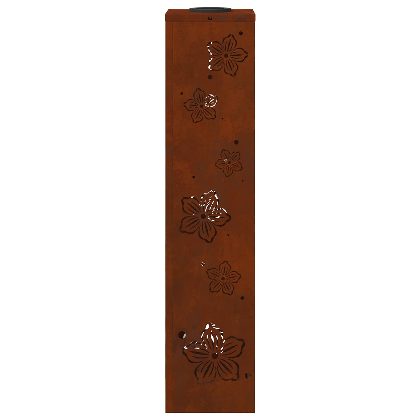 vidaXL Solar LED Pathway Light 2 pcs Rusty Weathering Steel