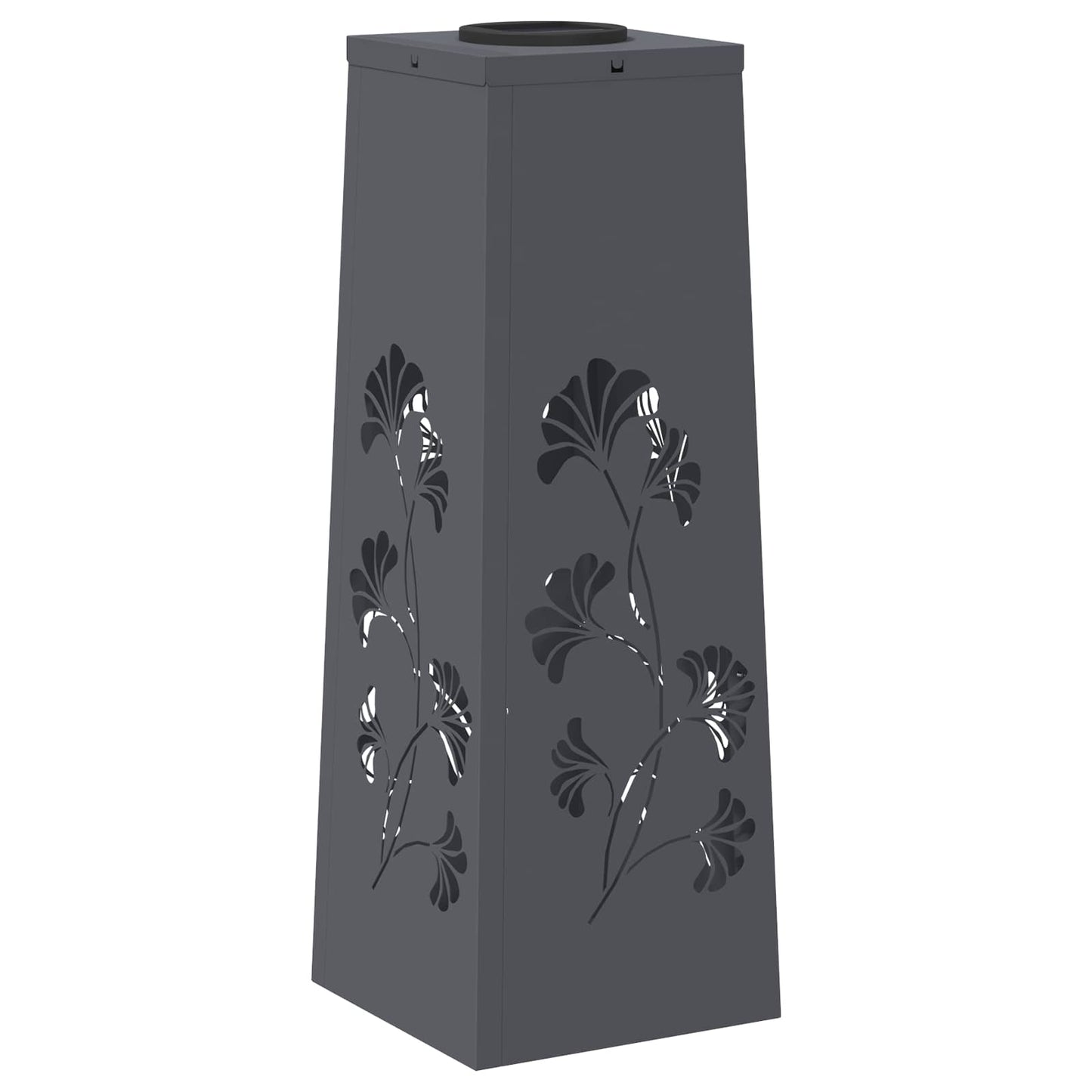 vidaXL Solar LED Pathway Light 2 pcs Anthracite Cold Rolled Steel