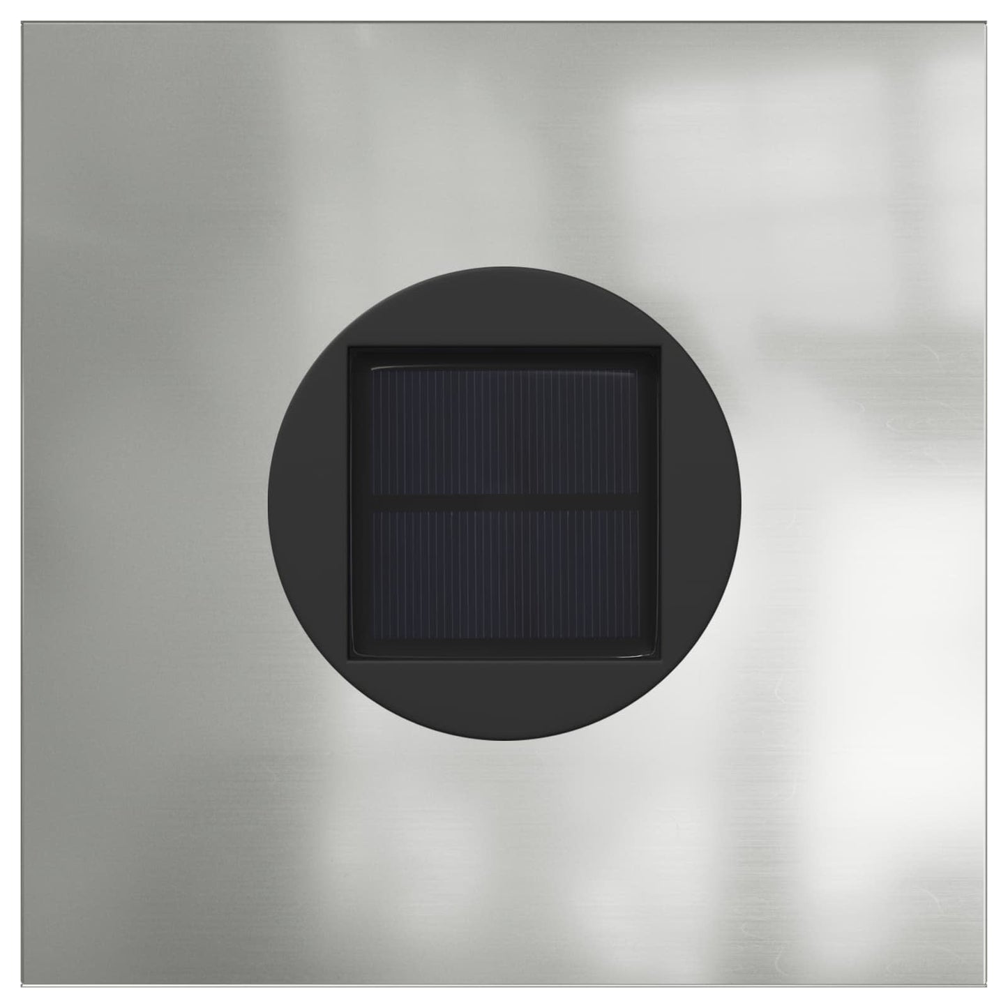 vidaXL Solar LED Pathway Light 2 pcs Silver Galvanized Steel