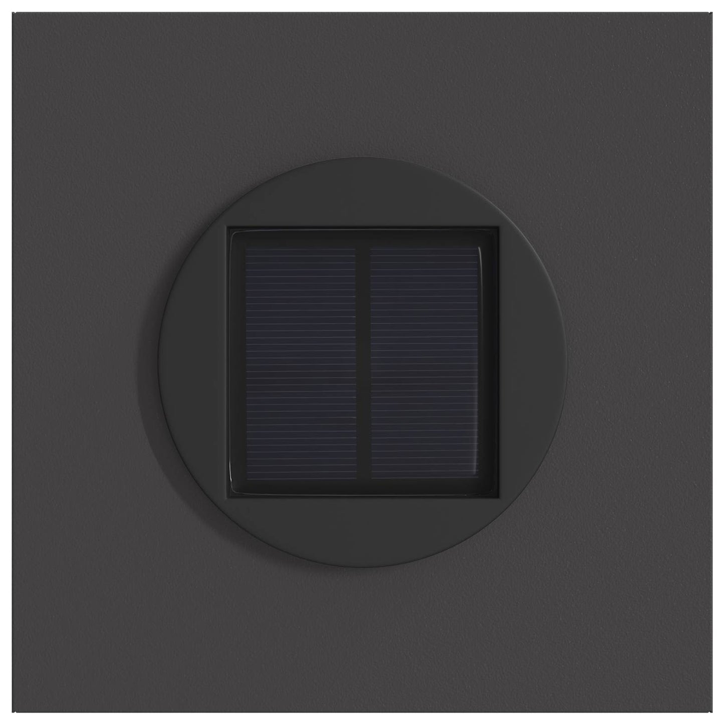 vidaXL Solar LED Pathway Light 2 pcs Black Cold Rolled Steel