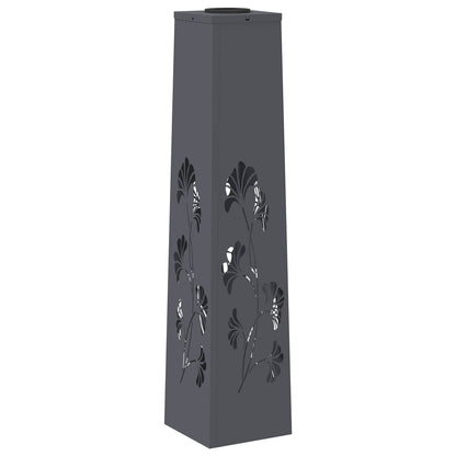 vidaXL Solar LED Pathway Light 2 pcs Anthracite Cold Rolled Steel