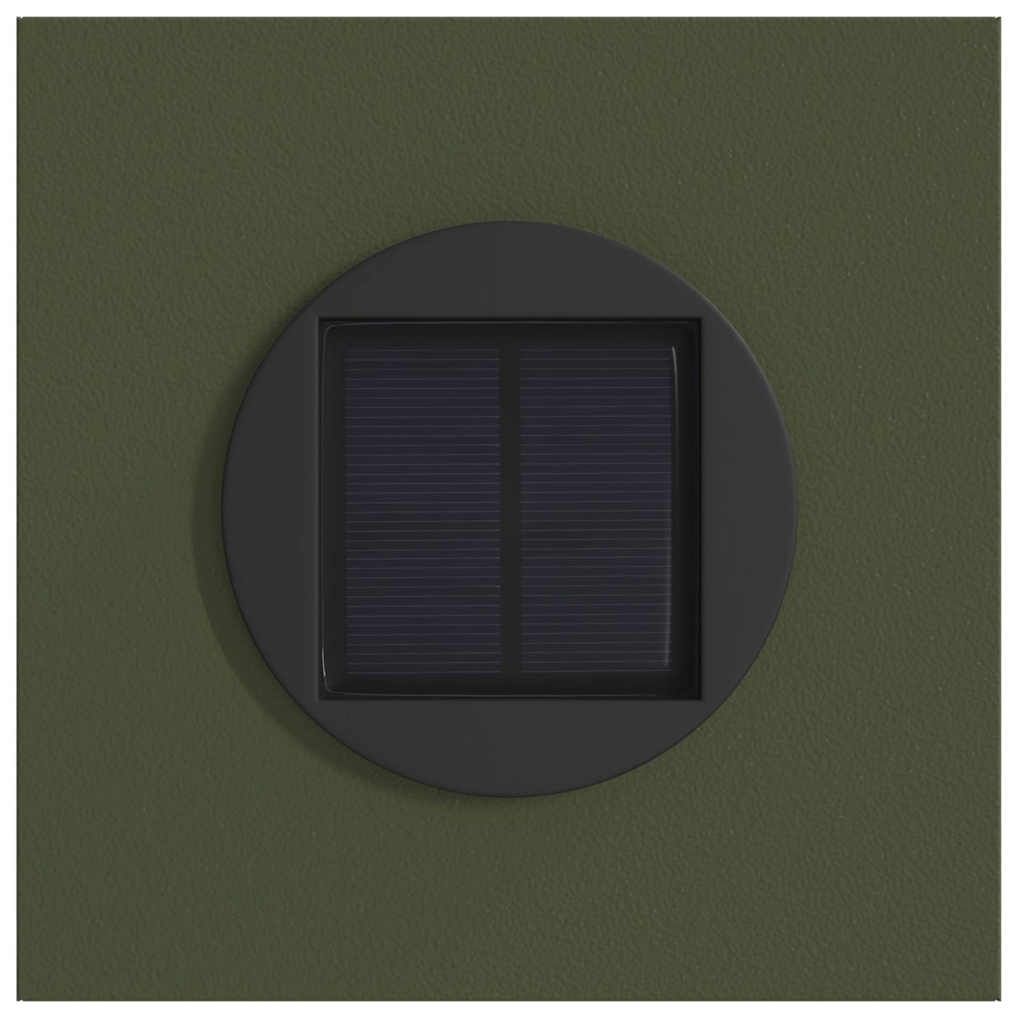 vidaXL Solar LED Pathway Light 2 pcs Olive Green Cold Rolled Steel