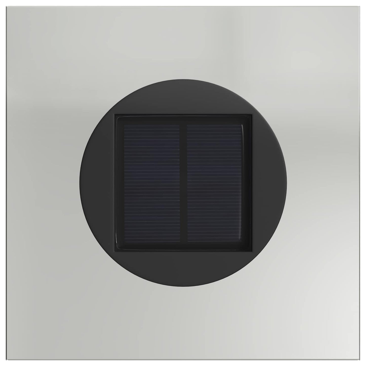 vidaXL Solar LED Pathway Light 2 pcs Silver Galvanized Steel