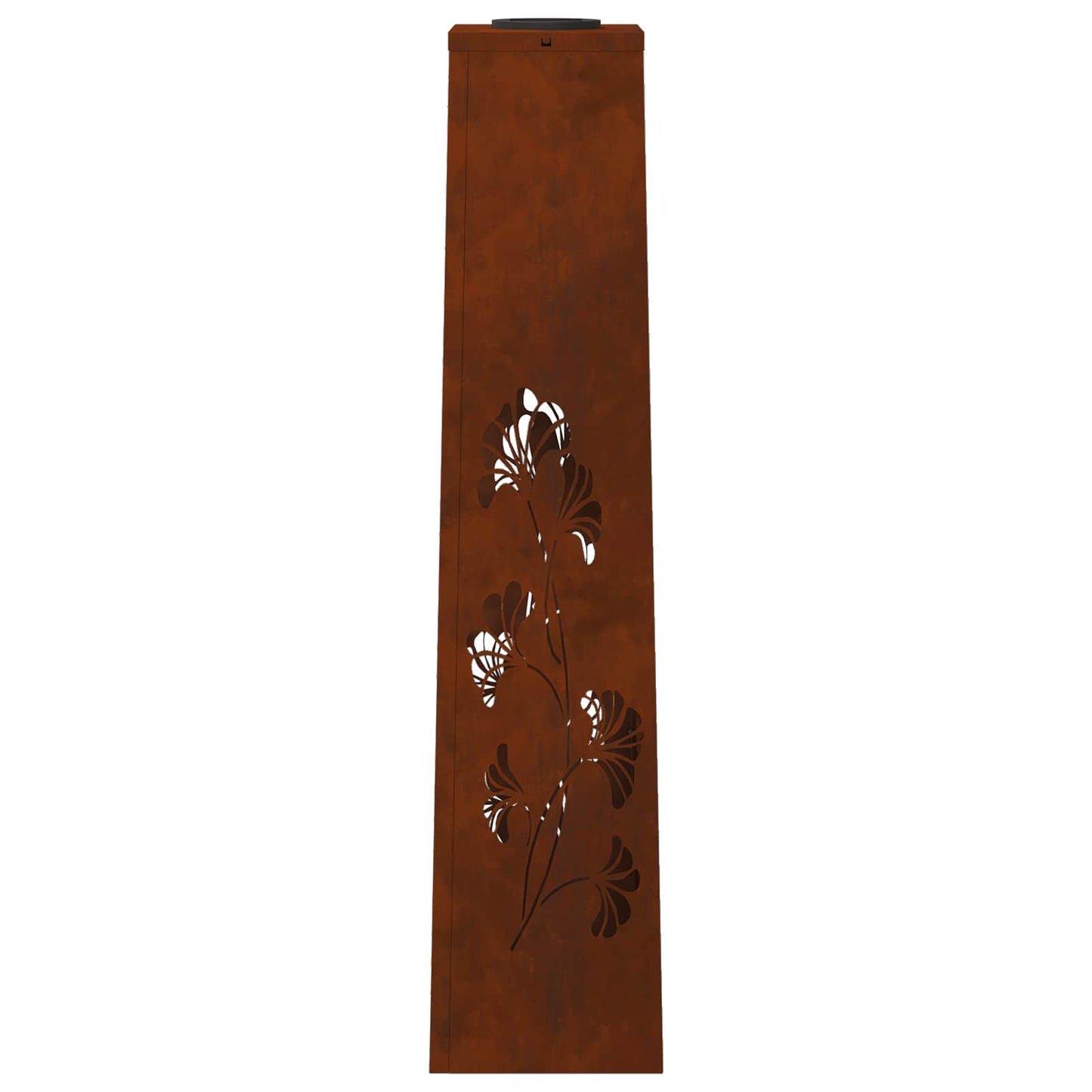 vidaXL Solar LED Pathway Light 2 pcs Rusty Weathering Steel