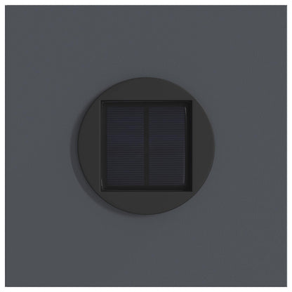 vidaXL Solar LED Pathway Light 2 pcs Anthracite Cold Rolled Steel
