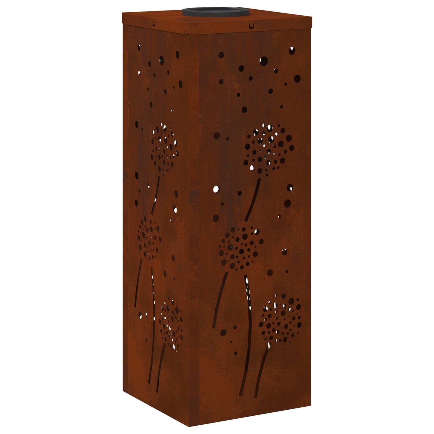 vidaXL Solar LED Pathway Light 2 pcs Rusty Weathering Steel