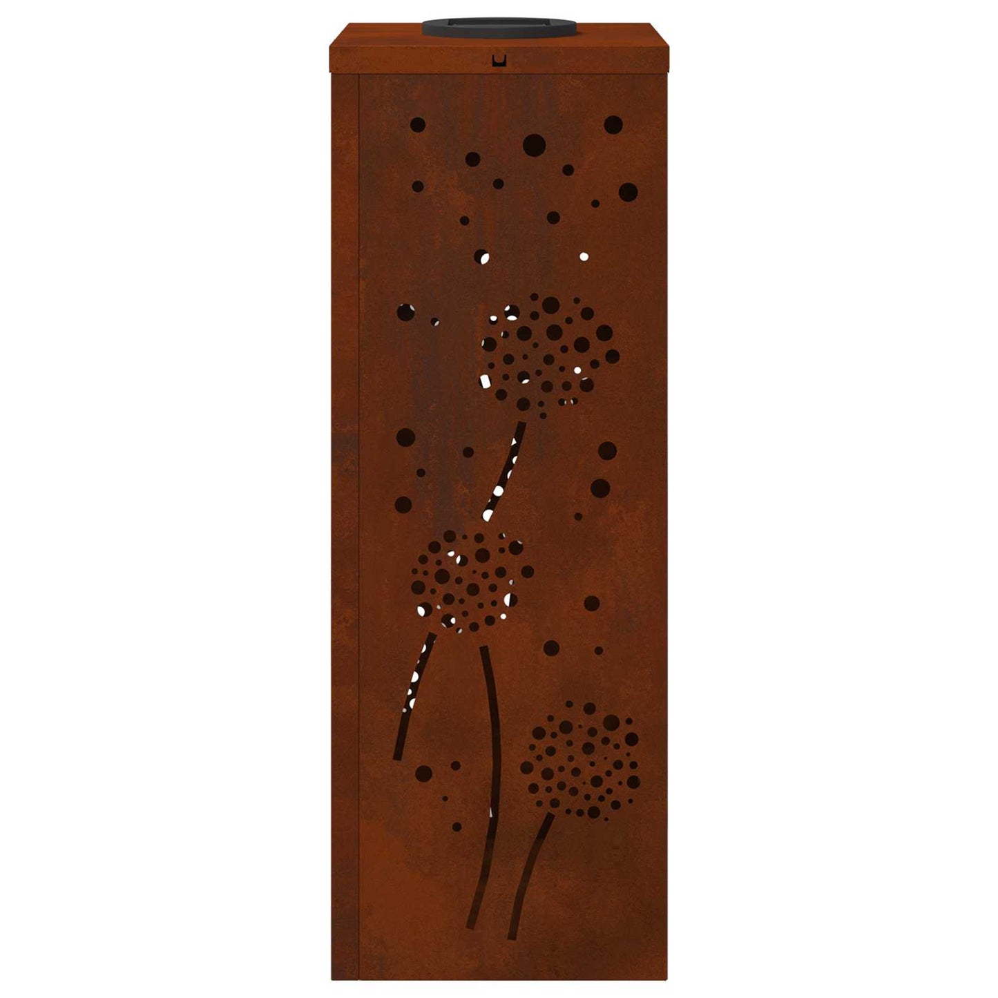 vidaXL Solar LED Pathway Light 2 pcs Rusty Weathering Steel