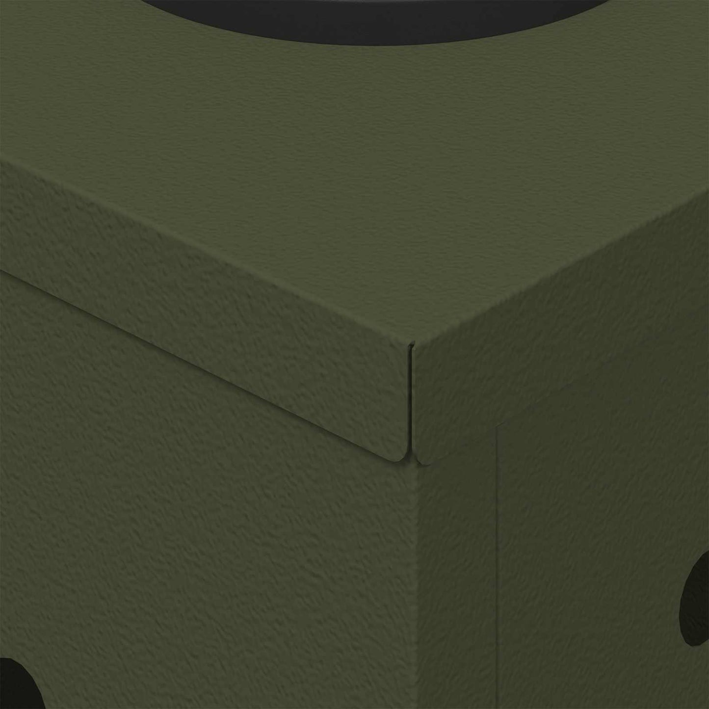 vidaXL Solar LED Pathway Light 2 pcs Olive Green Cold Rolled Steel