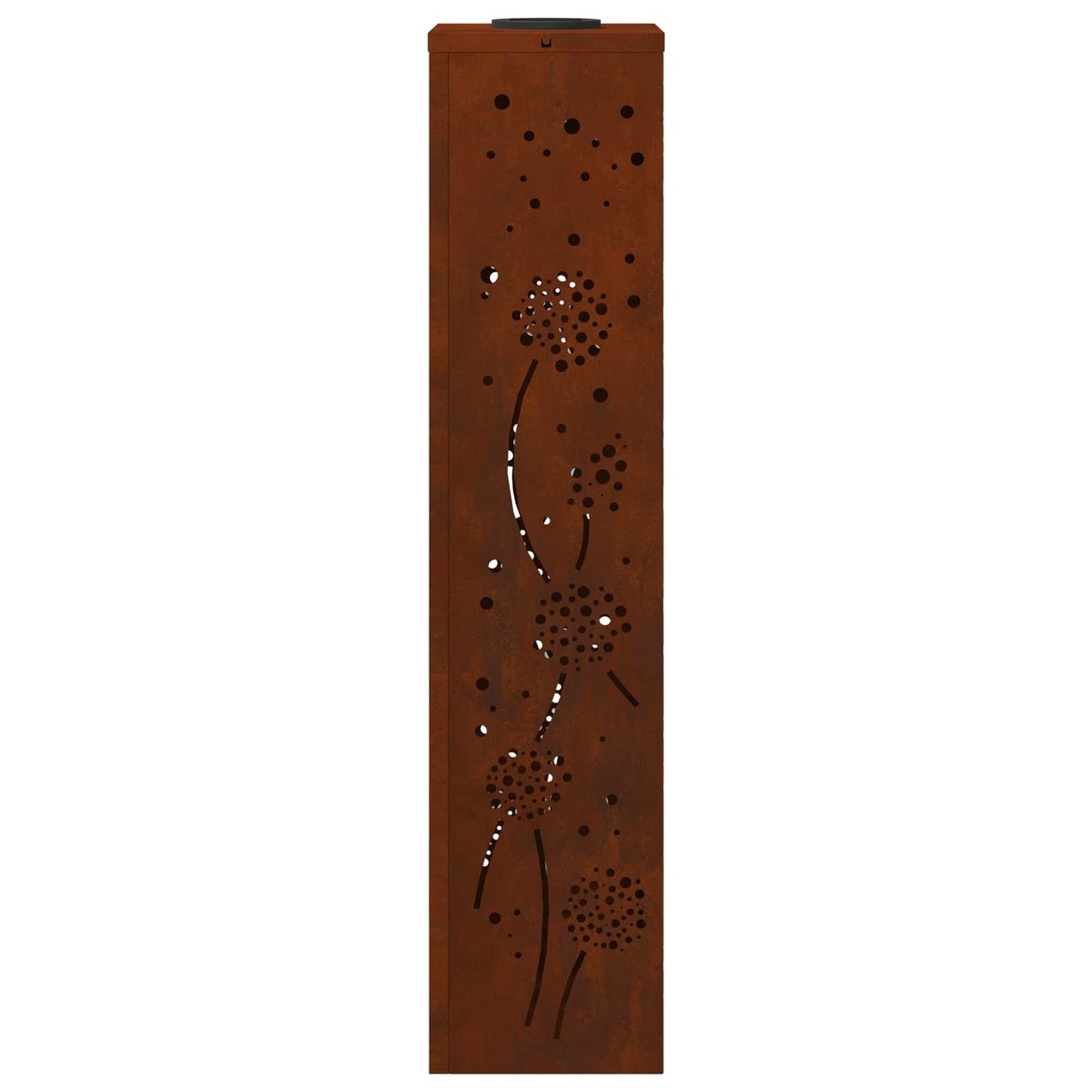 vidaXL Solar LED Pathway Light 2 pcs Rusty Weathering Steel