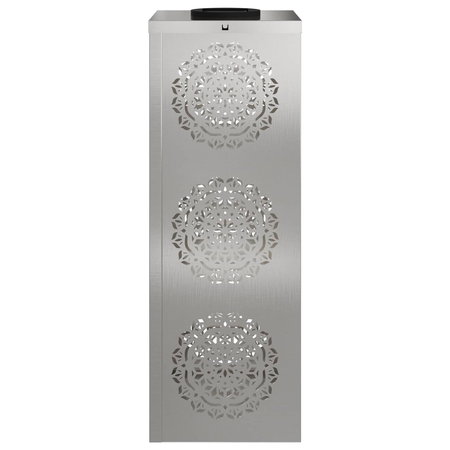 vidaXL Solar LED Pathway Light 2 pcs Silver Stainless Steel