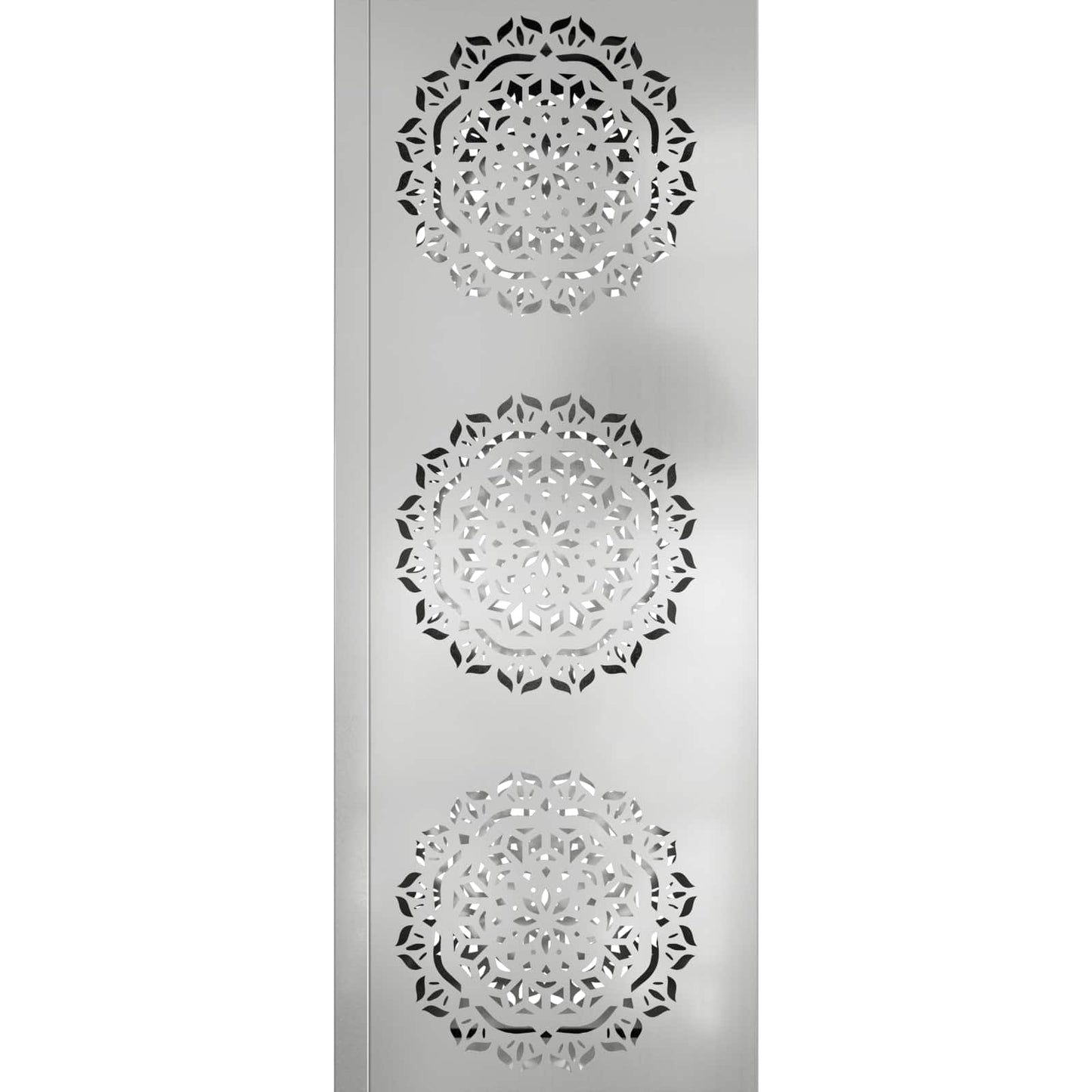 vidaXL Solar LED Pathway Light 2 pcs Silver Galvanized Steel