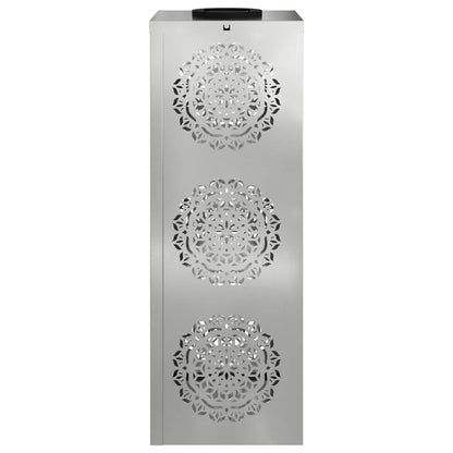 vidaXL Solar LED Pathway Light 2 pcs Silver Galvanized Steel
