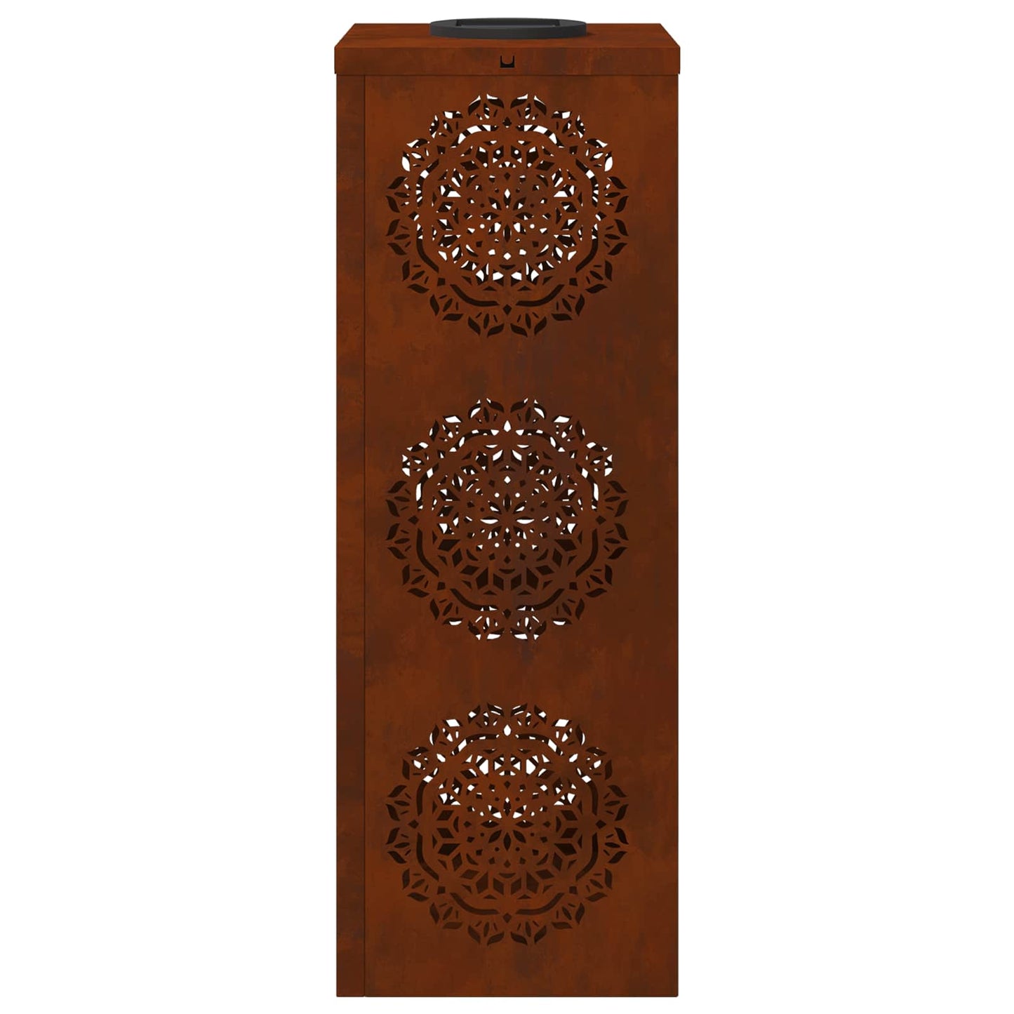 vidaXL Solar LED Pathway Light 2 pcs Rusty Weathering Steel