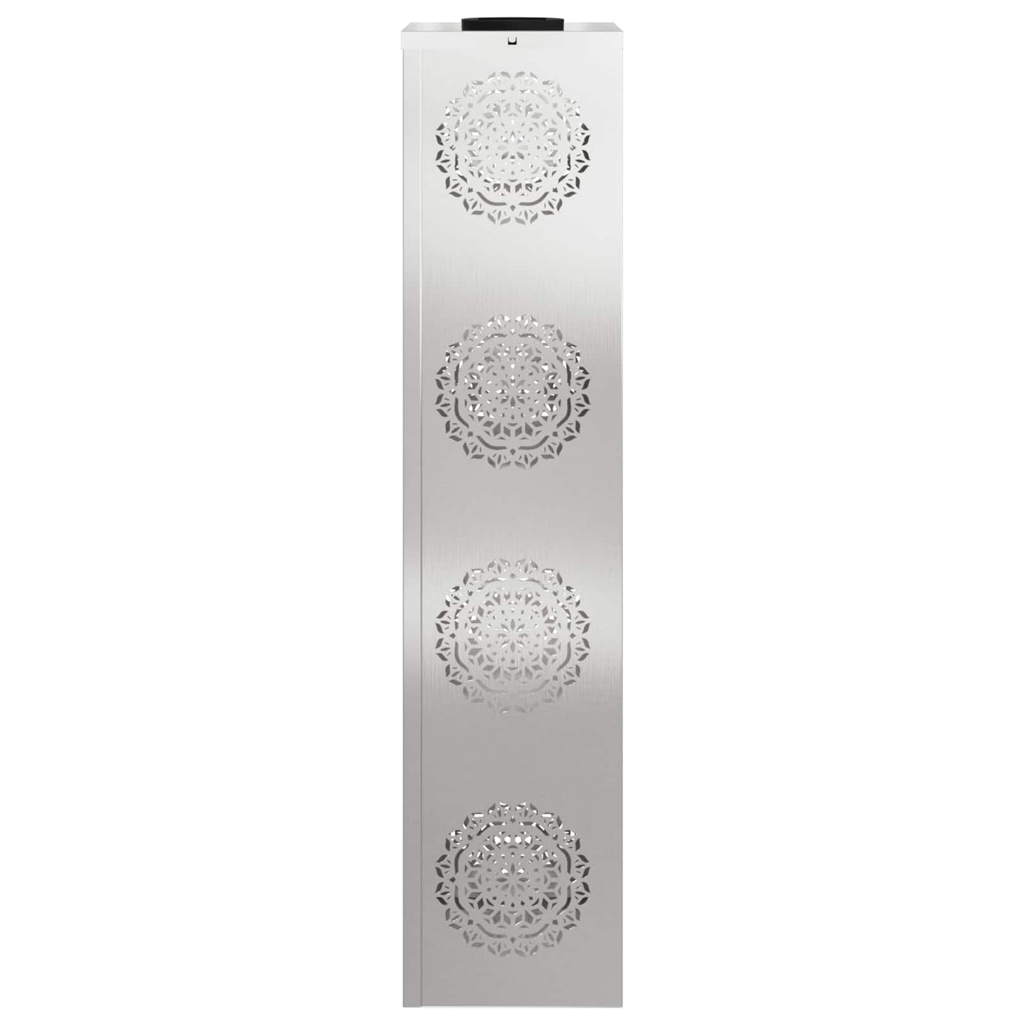 vidaXL Solar LED Pathway Light 2 pcs Silver Stainless Steel