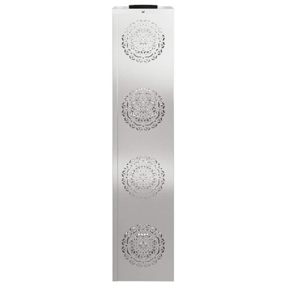 vidaXL Solar LED Pathway Light 2 pcs Silver Stainless Steel