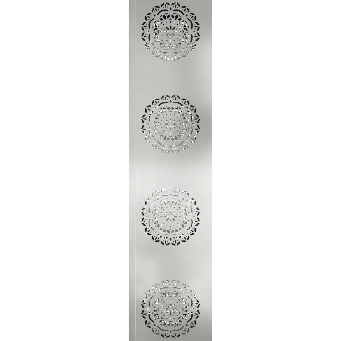 vidaXL Solar LED Pathway Light 2 pcs Silver Galvanized Steel