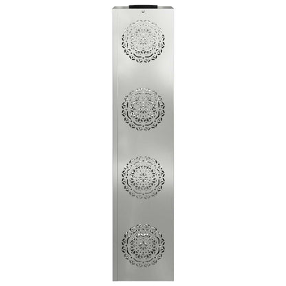 vidaXL Solar LED Pathway Light 2 pcs Silver Galvanized Steel