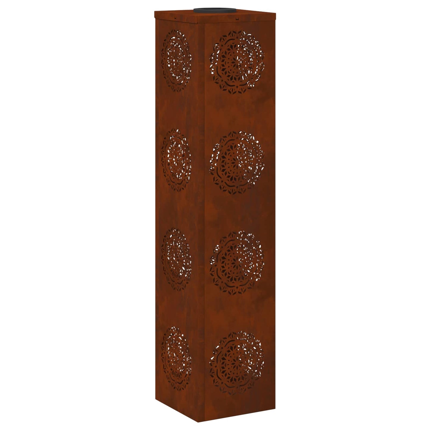 vidaXL Solar LED Pathway Light 2 pcs Rusty Weathering Steel