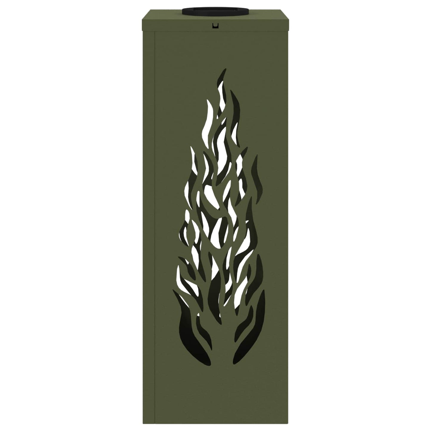 vidaXL Solar LED Pathway Light 2 pcs Olive Green Cold Rolled Steel