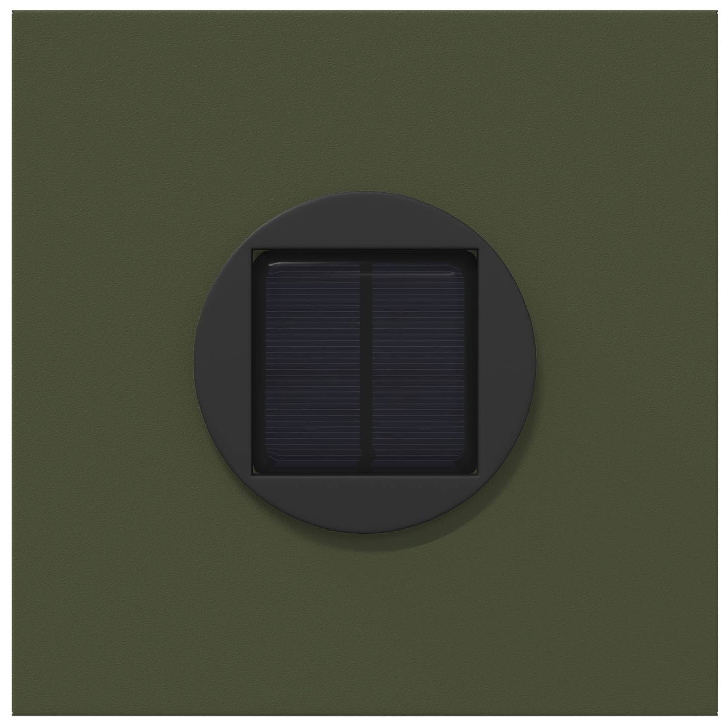 vidaXL Solar LED Pathway Light 2 pcs Olive Green Cold Rolled Steel