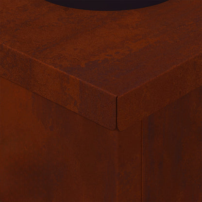 vidaXL Solar LED Pathway Light 2 pcs Bronze Weathering Steel