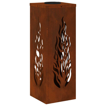vidaXL Solar LED Pathway Light 2 pcs Bronze Weathering Steel