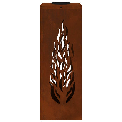 vidaXL Solar LED Pathway Light 2 pcs Bronze Weathering Steel