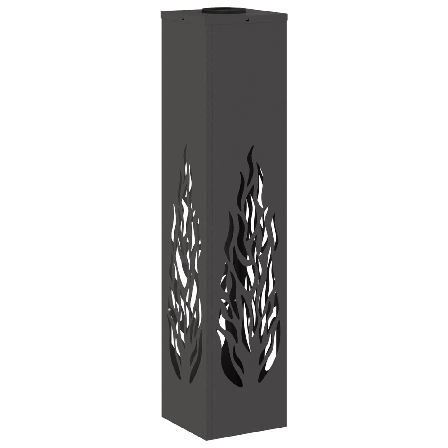 vidaXL Solar LED Pathway Light 2 pcs Black Cold Rolled Steel