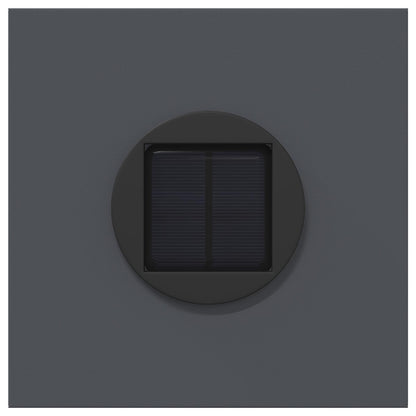 vidaXL Solar LED Pathway Light 2 pcs Anthracite Cold Rolled Steel