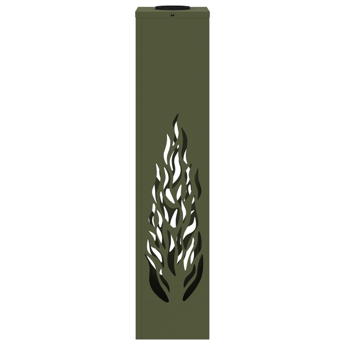 vidaXL Solar LED Pathway Light 2 pcs Olive Green Cold Rolled Steel