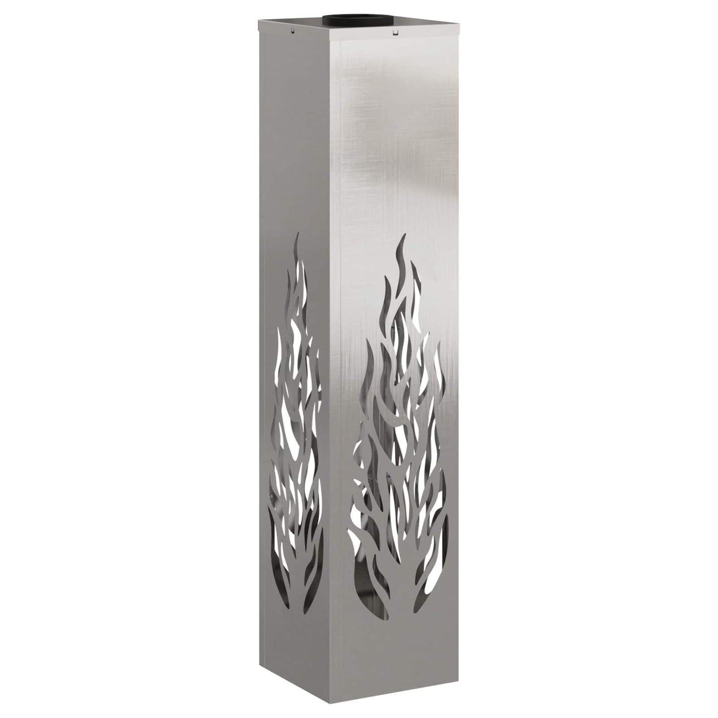 vidaXL Solar LED Pathway Light 2 pcs Silver Stainless Steel