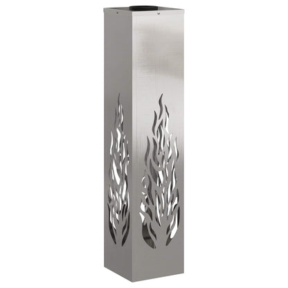 vidaXL Solar LED Pathway Light 2 pcs Silver Stainless Steel