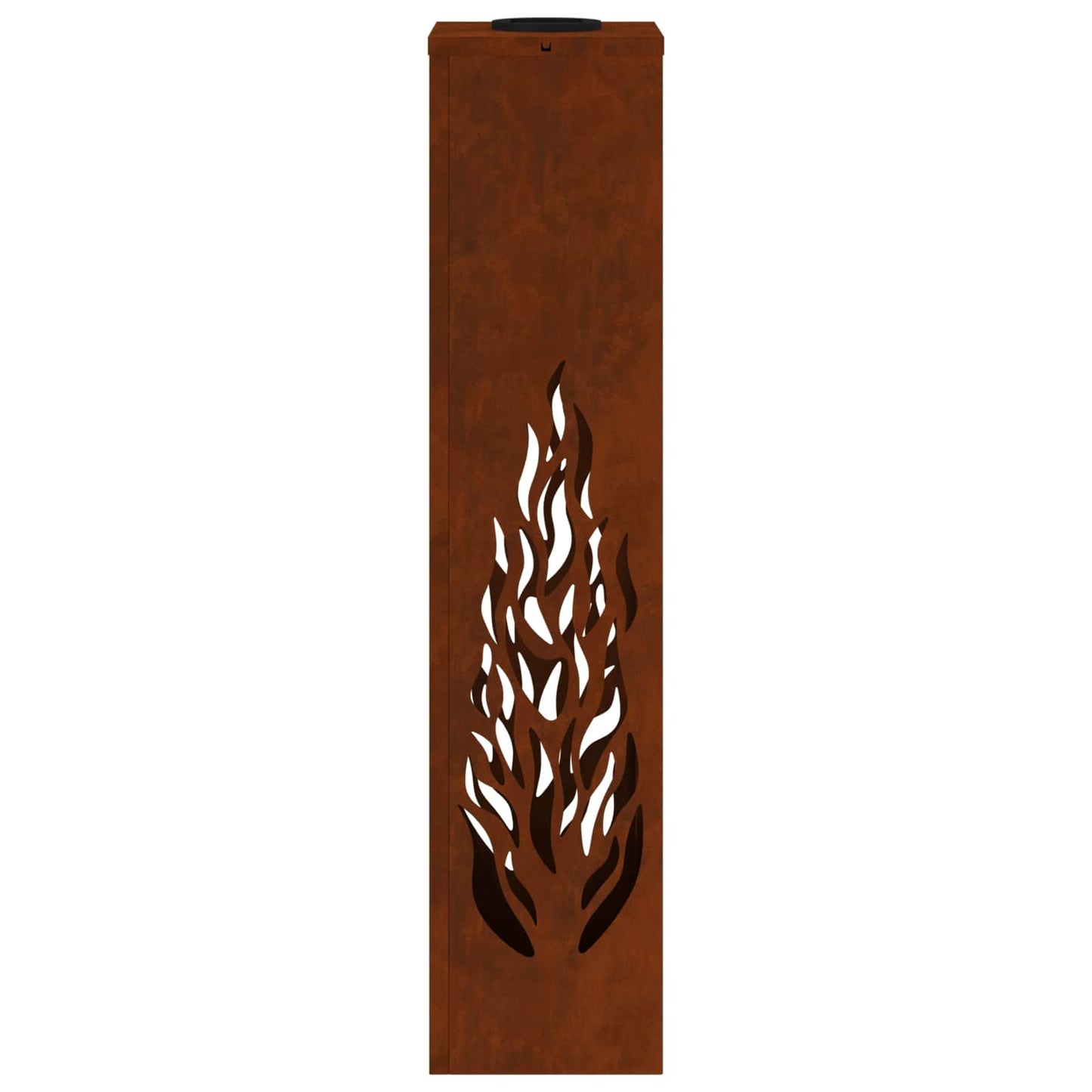 vidaXL Solar LED Pathway Light 2 pcs Rusty Weathering Steel