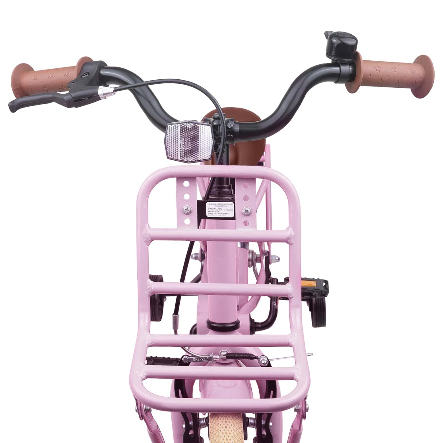 vidaXL Kids Bike 12 Inches for 2-4 Years Old Light Pink