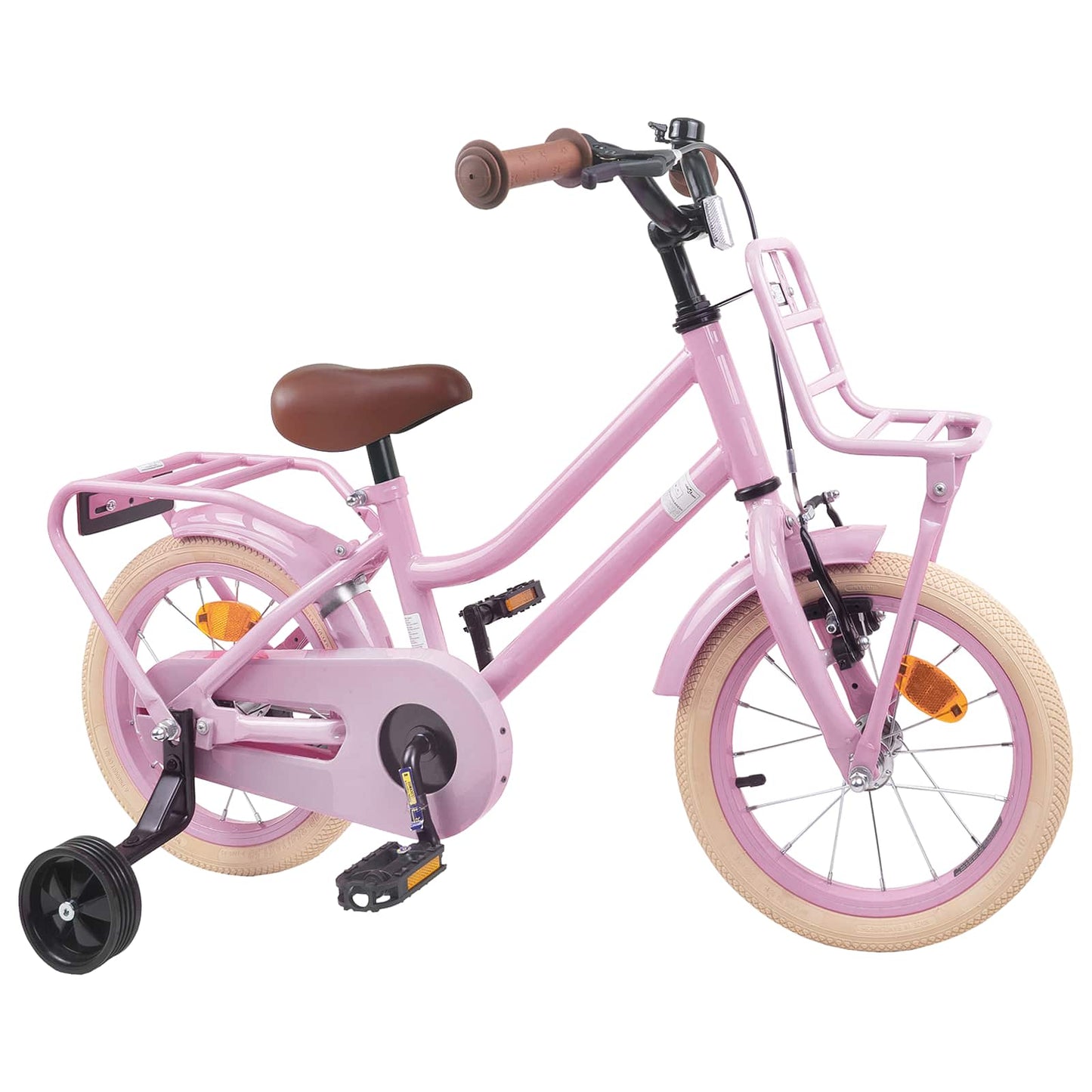 vidaXL Kids Bike 12 Inches for 2-4 Years Old Light Pink