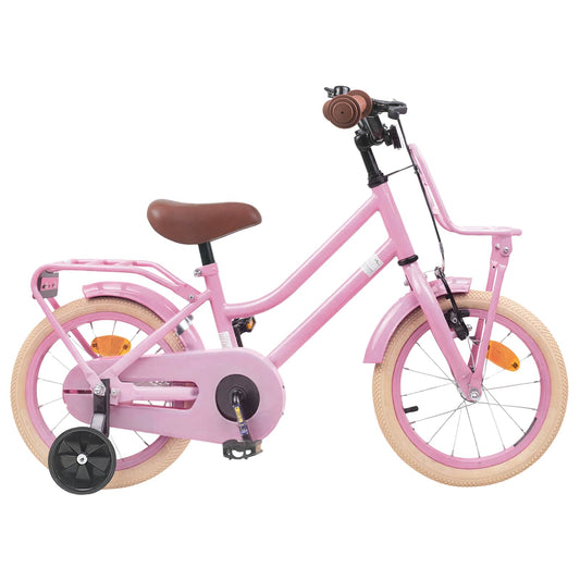 vidaXL Kids Bike 16 Inches for 4-6 Years Old Light Pink