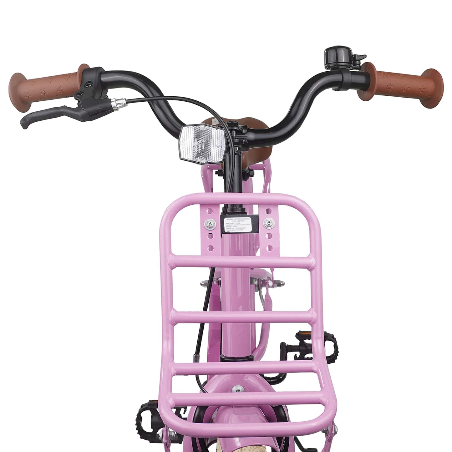 vidaXL Kids Bike 18 Inches for 5-7 Years Old Light Pink