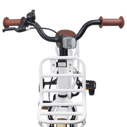 vidaXL Kids Bike 12 Inches for 2-4 Years Old White