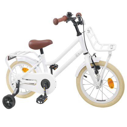 vidaXL Kids Bike 14 Inches for 3-5 Years Old White