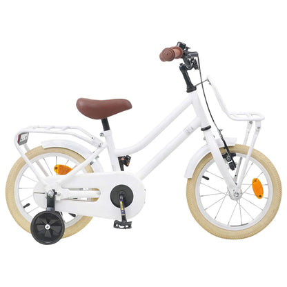vidaXL Kids Bike 14 Inches for 3-5 Years Old White