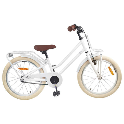 vidaXL Kids Bike 20 Inches for 6-11 Years Old White