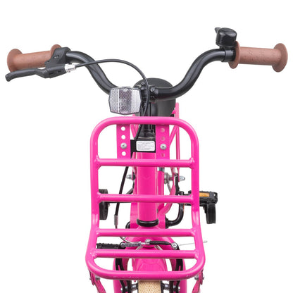 vidaXL Kids Bike 12 Inches for 2-4 Years Old Dark Pink