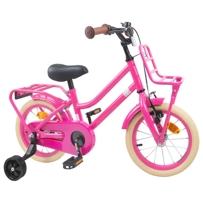 vidaXL Kids Bike 12 Inches for 2-4 Years Old Dark Pink