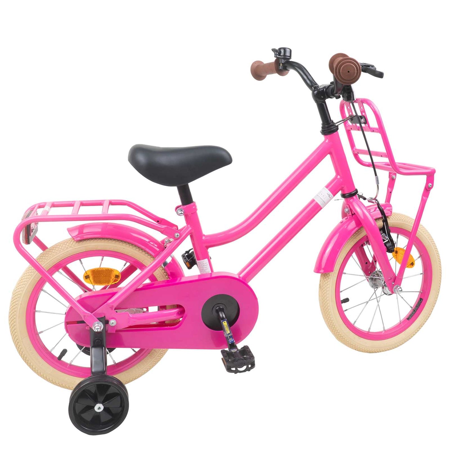 vidaXL Kids Bike 12 Inches for 2-4 Years Old Dark Pink
