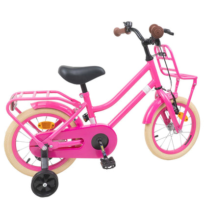 vidaXL Kids Bike 12 Inches for 2-4 Years Old Dark Pink