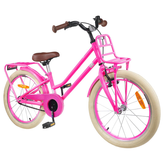 vidaXL Kids Bike 20 Inches for 6-11 Years Old Dark Pink
