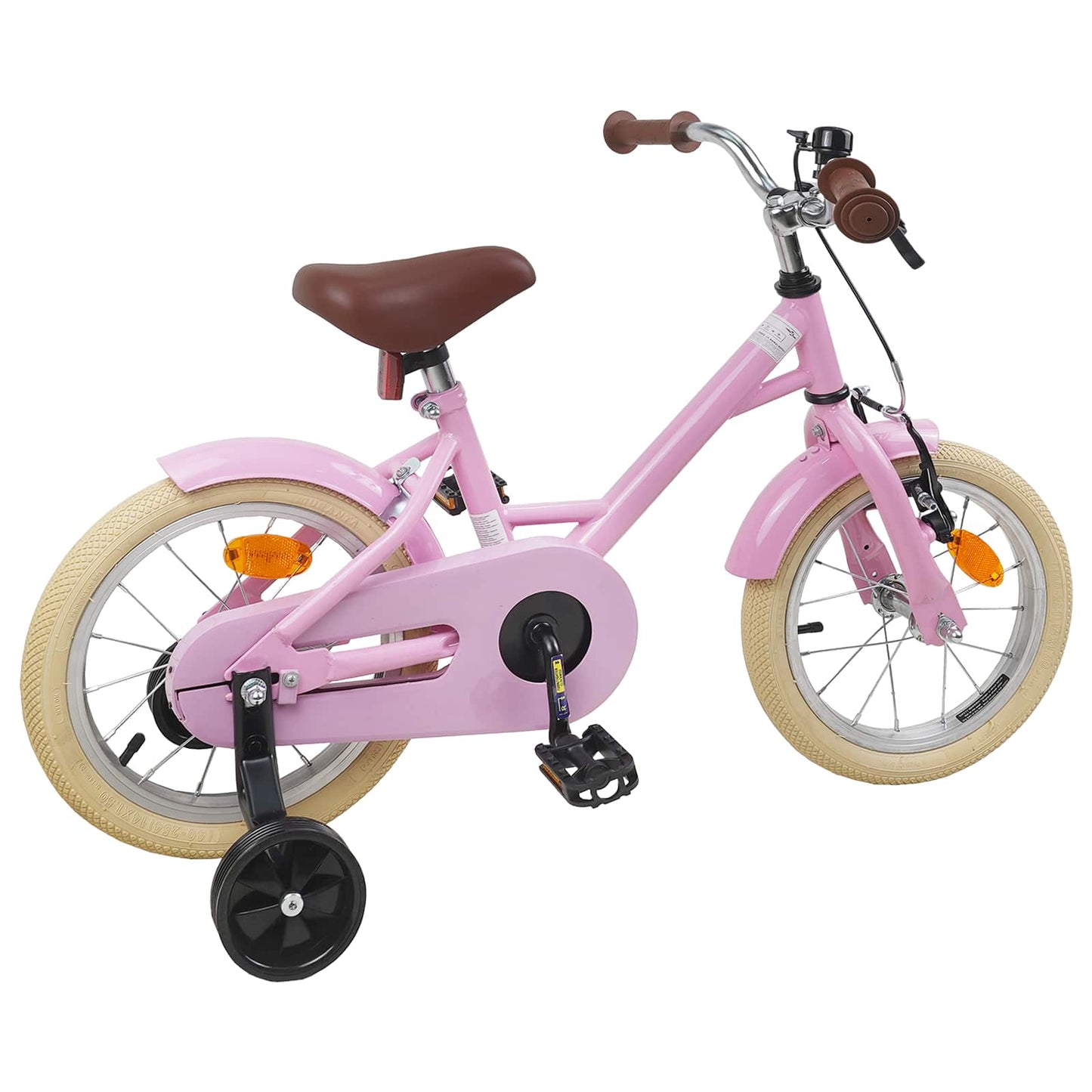 vidaXL Kids Bike 16 Inches for 4-6 Years Old Light Pink