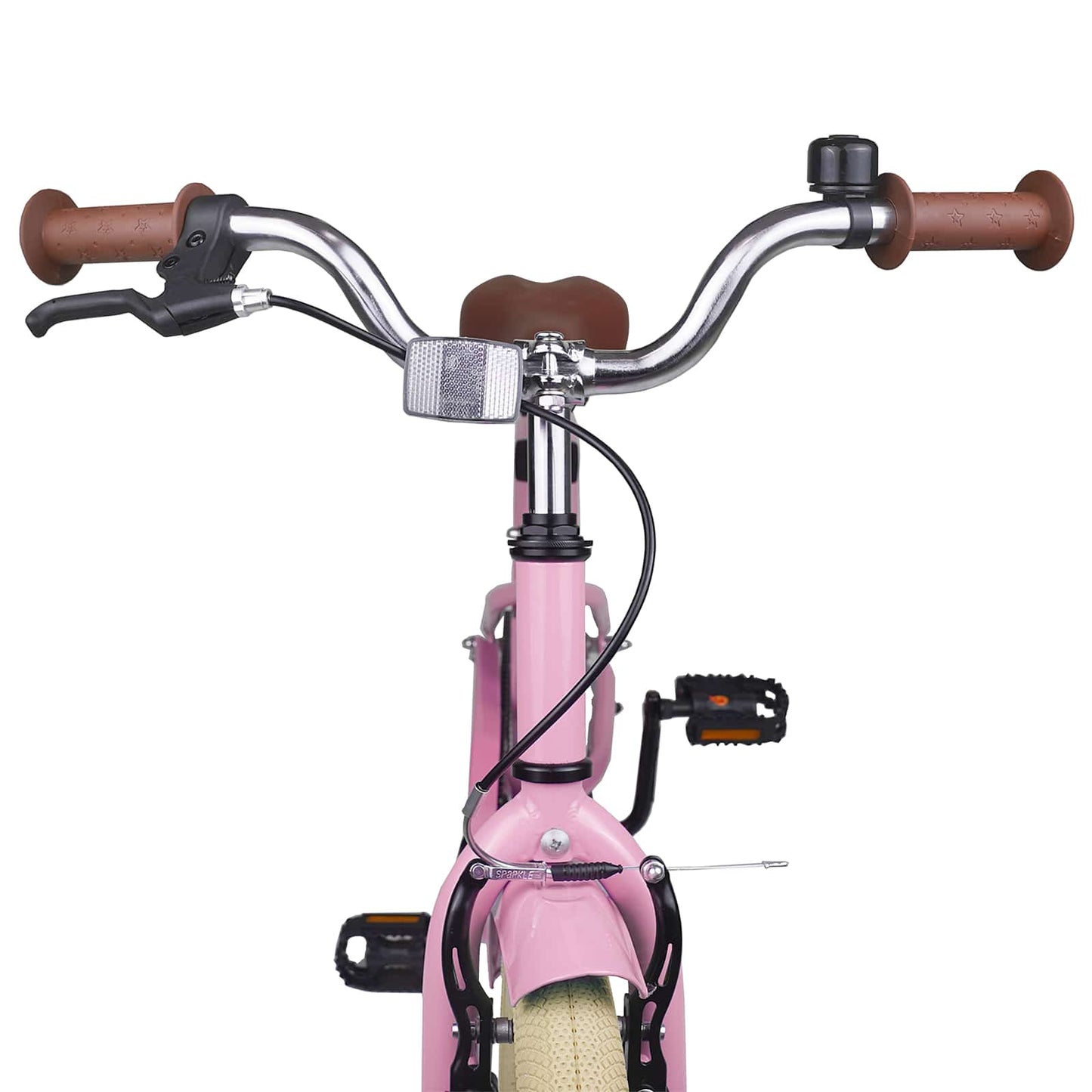vidaXL Kids Bike 18 Inches for 5-7 Years Old Light Pink