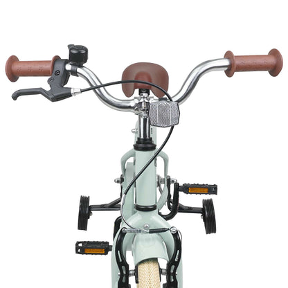 vidaXL Kids Bike 14 Inches for 3-5 Years Old Light Green
