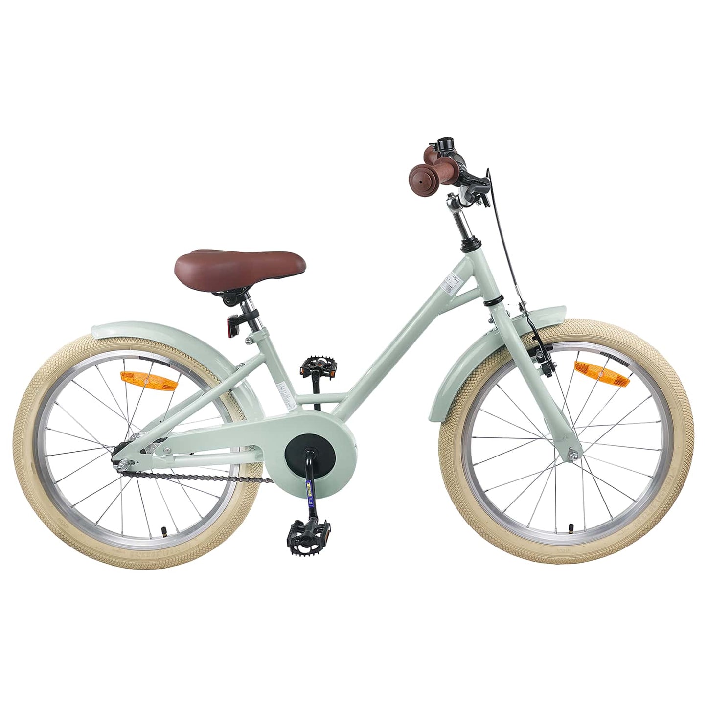 vidaXL Kids Bike 18 Inches for 5-7 Years Old Light Green